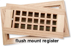 flush mount eggcrate register